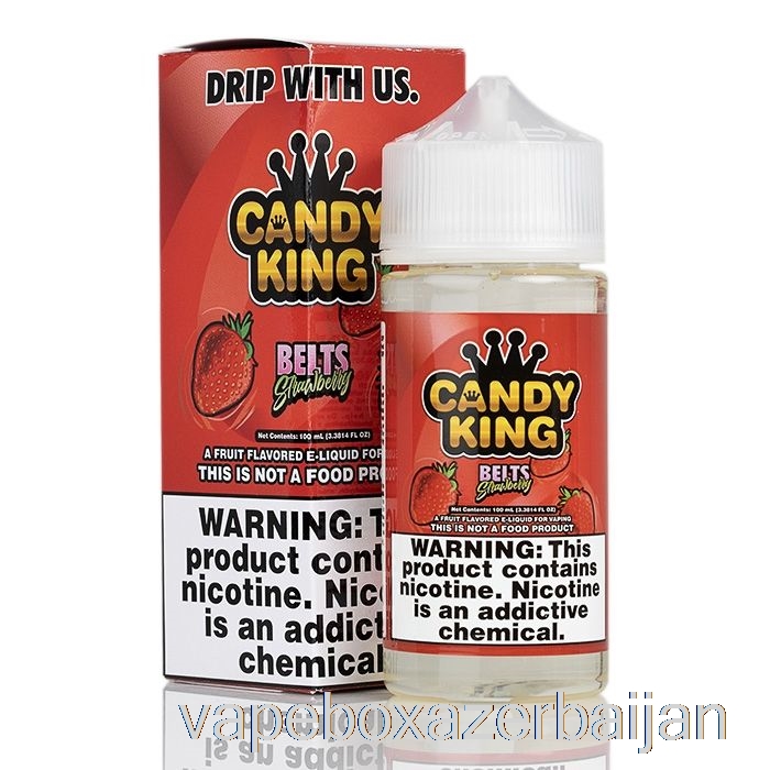 Vape Azerbaijan Belts Strawberry - Candy King - 100mL 0mg